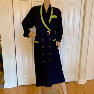 Vintage 90s Danny & Nicole Elegant Navy Attire